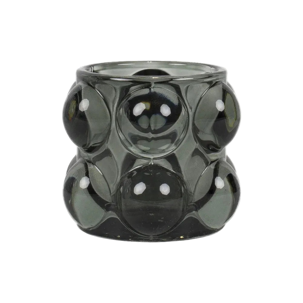 Portavelas Bubbla gris | 7 cm