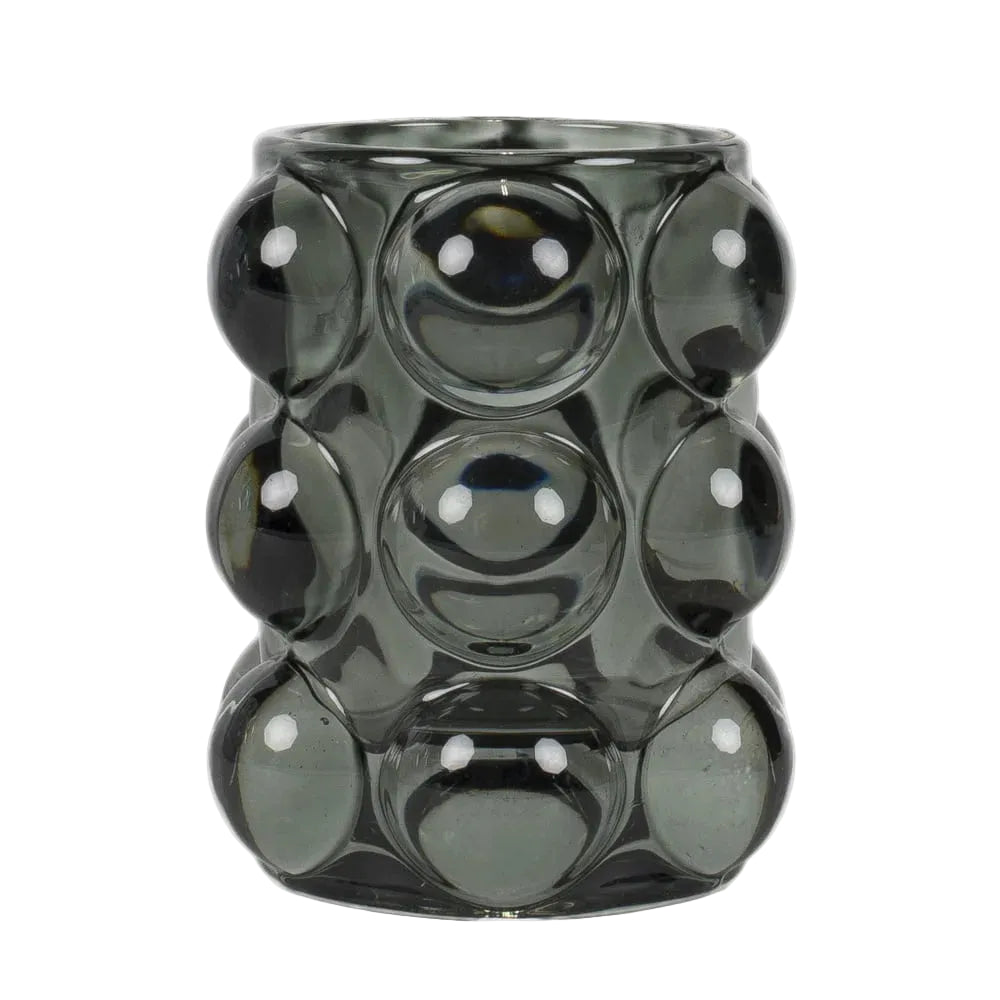 Portavelas Bubbla gris | 10 cm