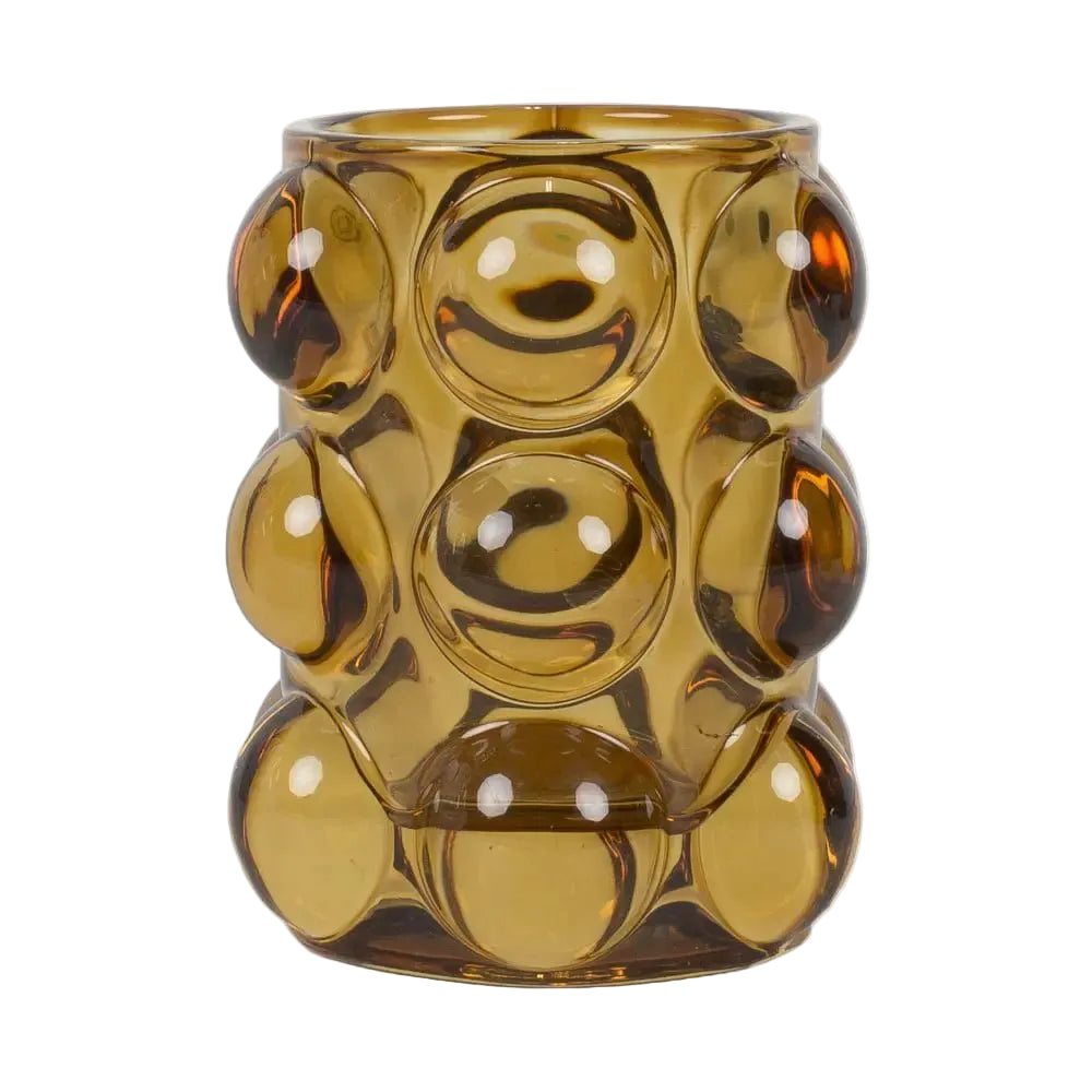 Portavela Bubbla ámbar | 10 cm