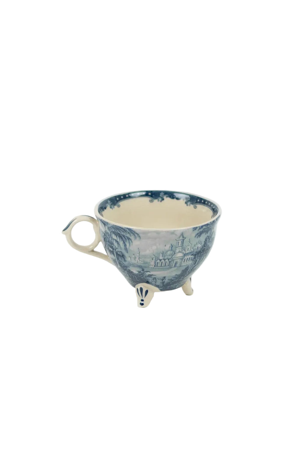 Taza con estampado toile de Jouy
