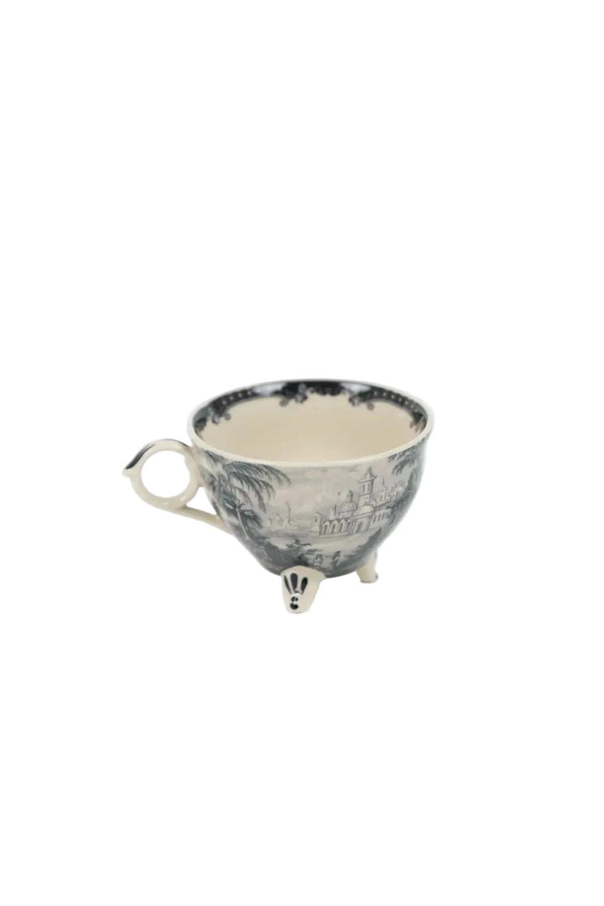 Taza con estampado toile de Jouy