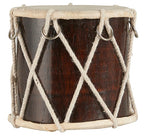 Tambor decorativo marrón oscuro