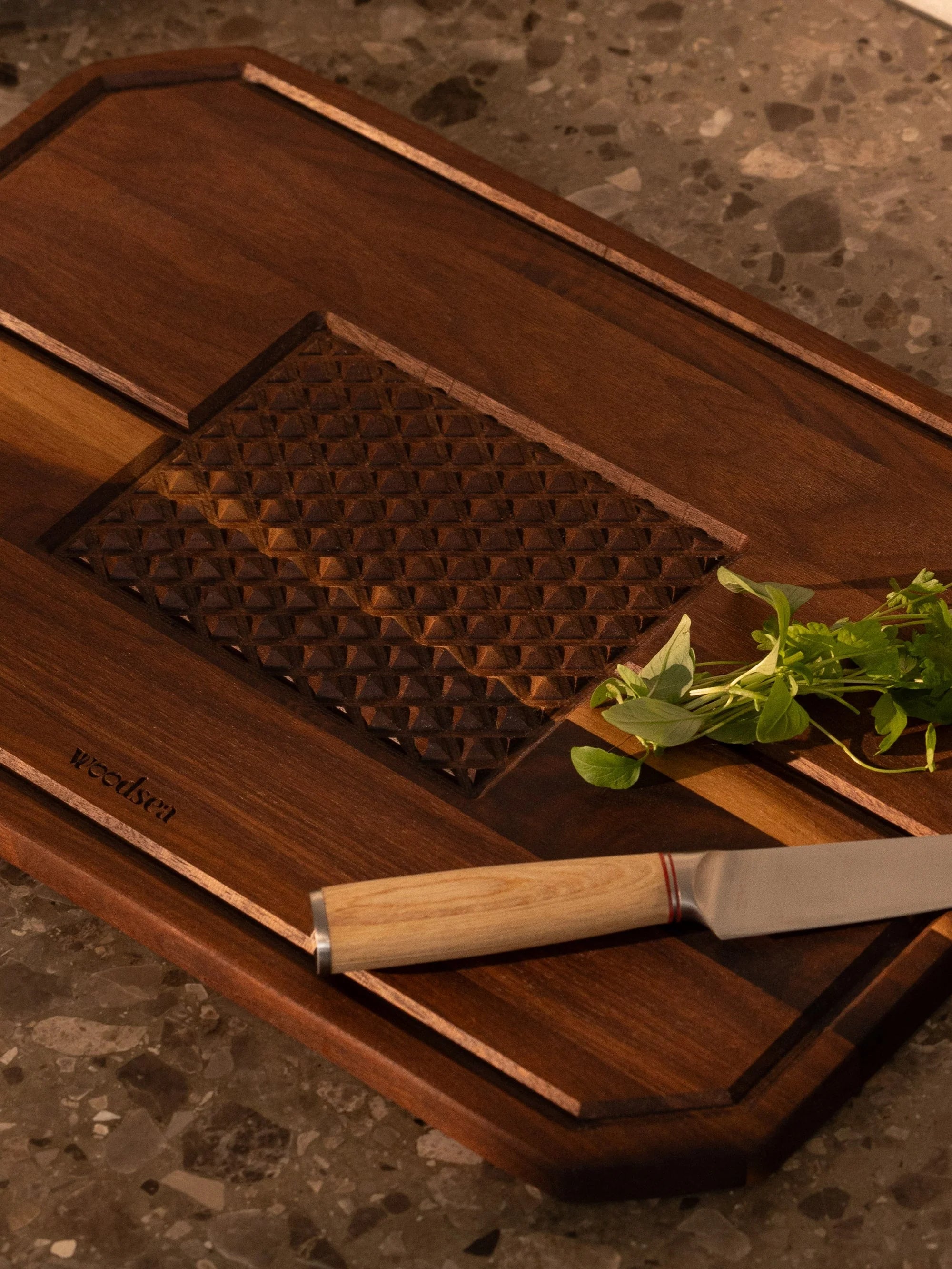 Tabla para bistec de madera de nogal