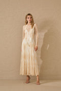 Vestido Beige Encaje