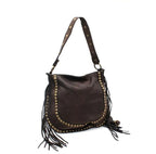 Bolso de mano de piel