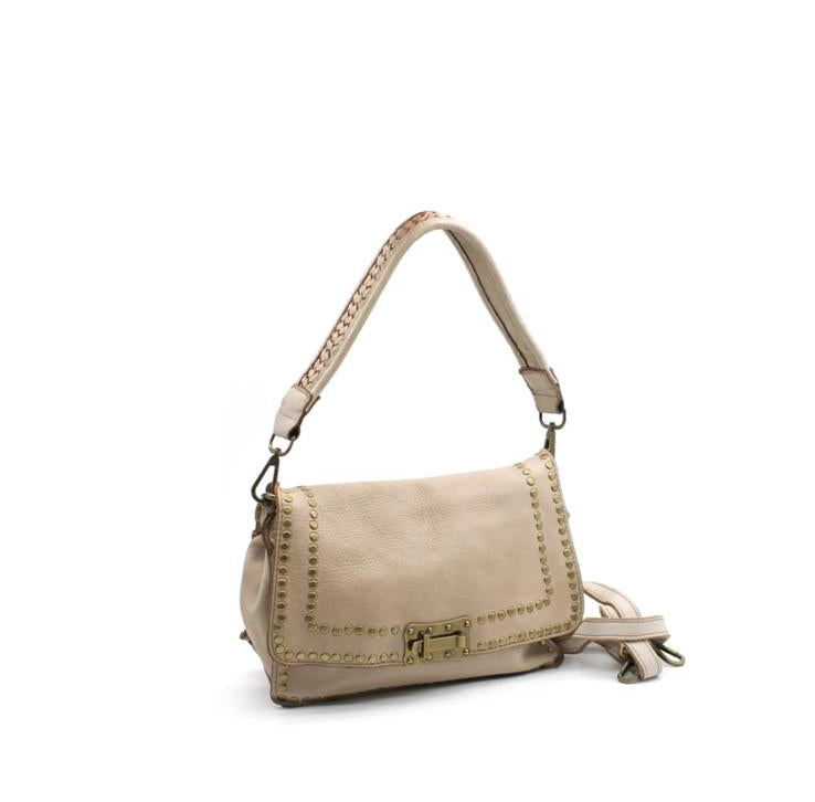 Bolso de mano de piel