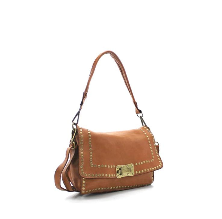 Bolso de mano de piel