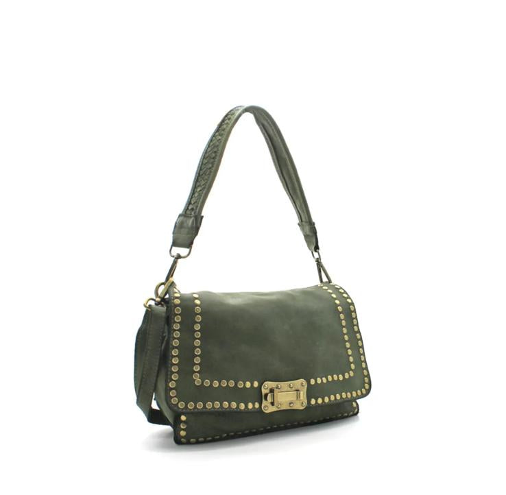Bolso de mano de piel