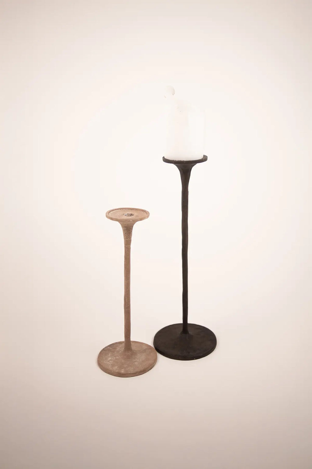 Portavelas Yasmine oscuro | 31 cm