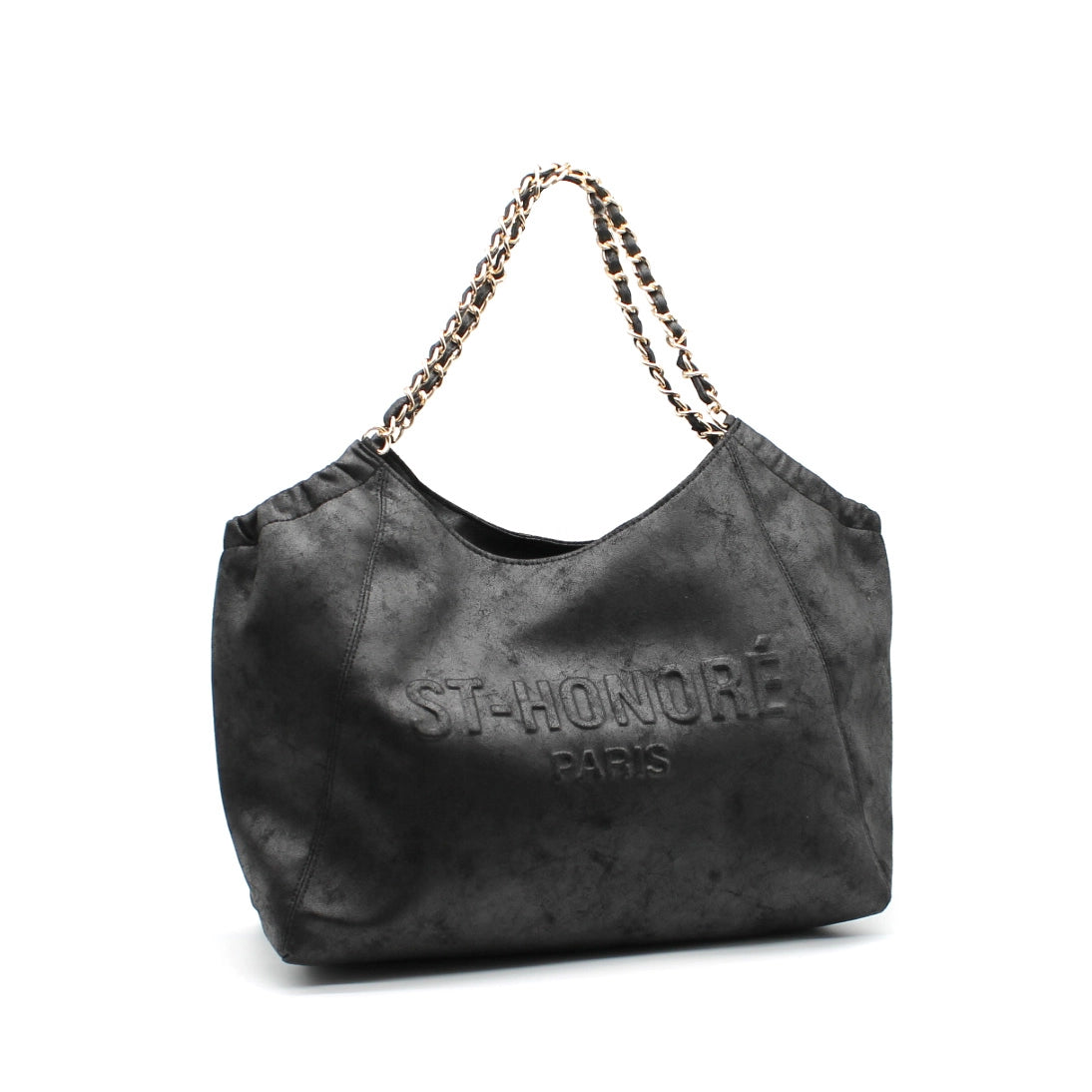 Bolso de cadena dorada