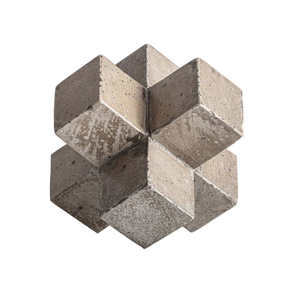 Figura decorativa cemento beige