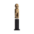 Figura decorativa en acabado negro envejecido
