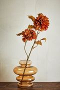Tallo de crisantemo, naranja, flores artificiales 25 cm de diámetro x 66 cm de alto.