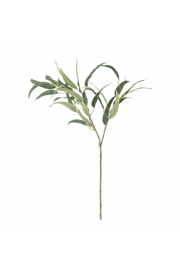 Tallo de eucalipto, verde, flores artificiales 30 x 85 cm