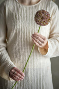 Tallo de Allium, marrón, flores artificiales D9xH70 cm