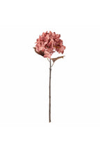 Tallo de hortensia, rosa, flores artificiales 20 cm de diámetro x 65 cm de alto BLO