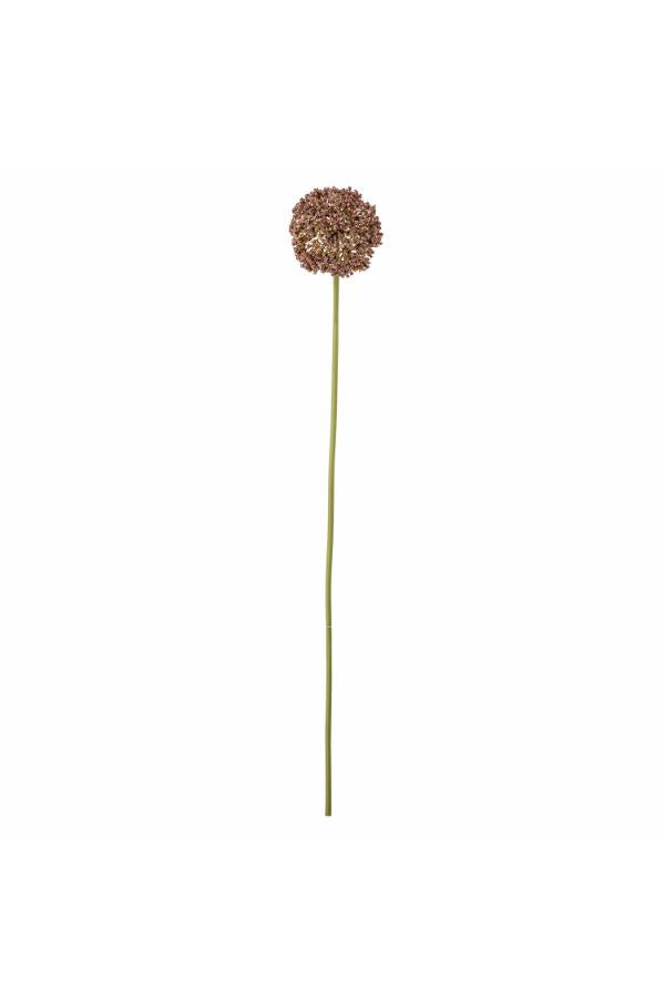 Tallo de Allium, marrón, flores artificiales D9xH70 cm