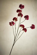 Tallo de hortensia, rojo, flores artificiales D8xH122 cm