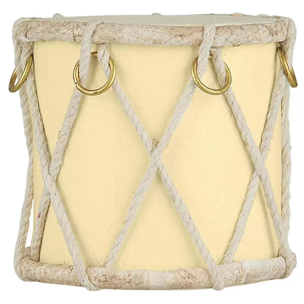 Tambor decorativo crema