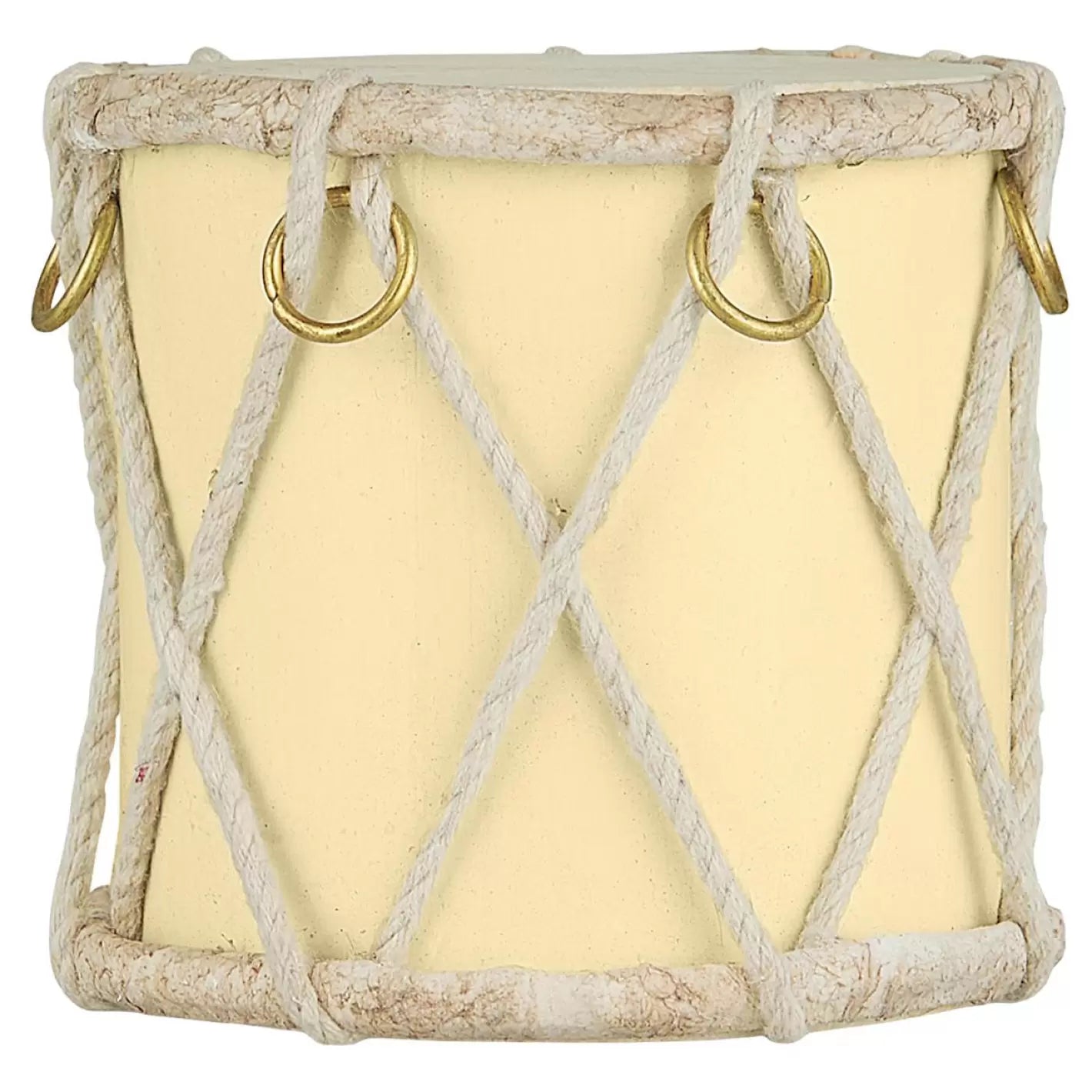 Tambor decorativo crema