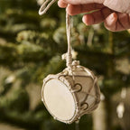 Tambor decorativo crema