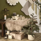 Tambor decorativo crema