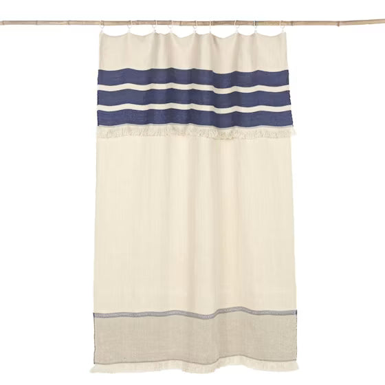 Marina Stripe Pièce de lin 120x240 cm indigo