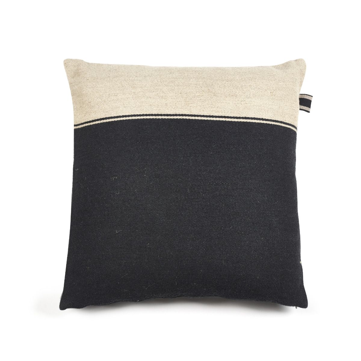 Marshall Pillow cover Black-flax | 63 x 63 cm