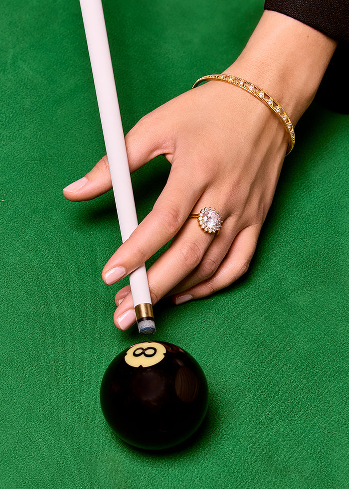 Anillo Juliette en oro laminado