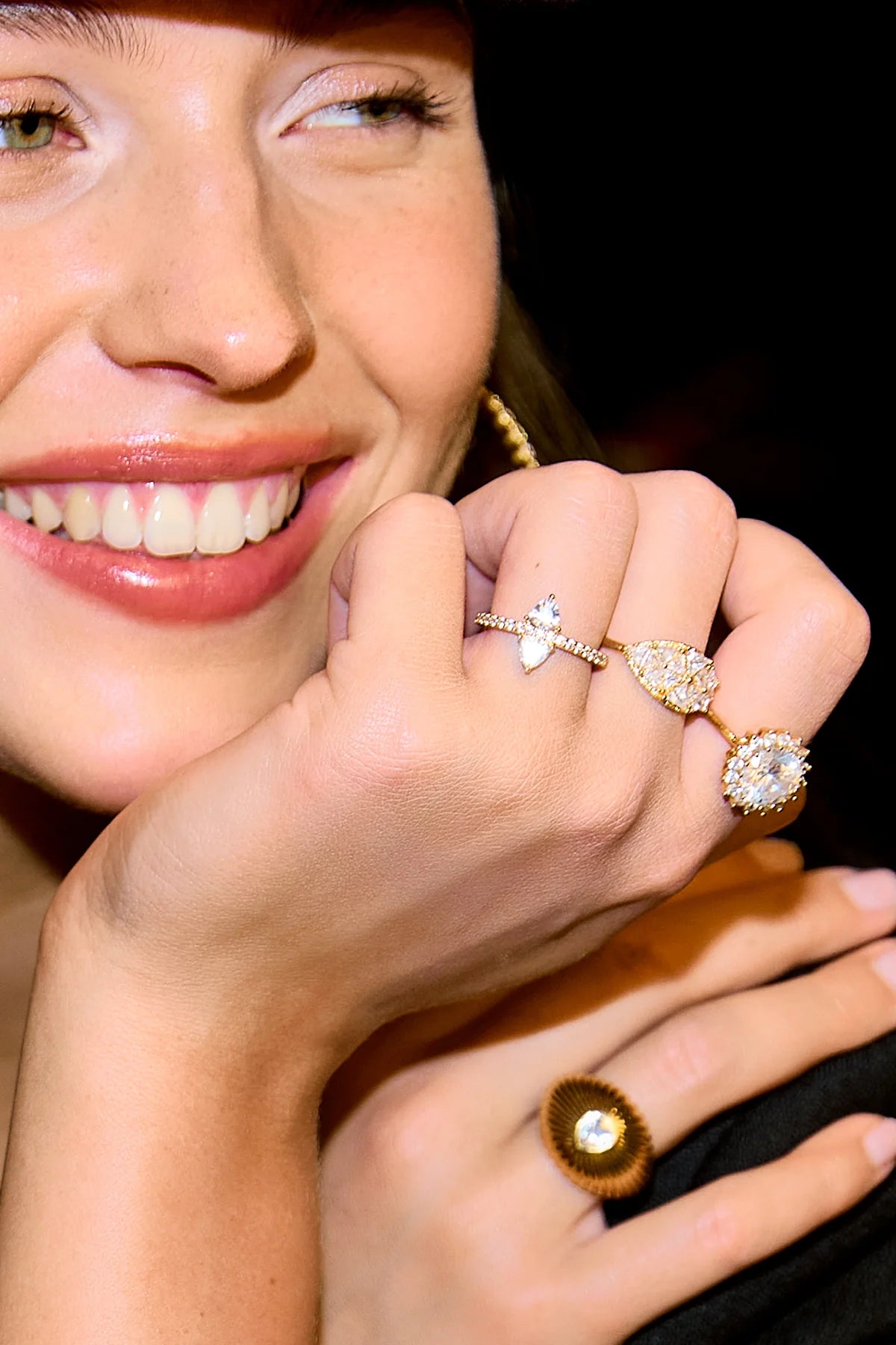 Anillo Juliette en oro laminado