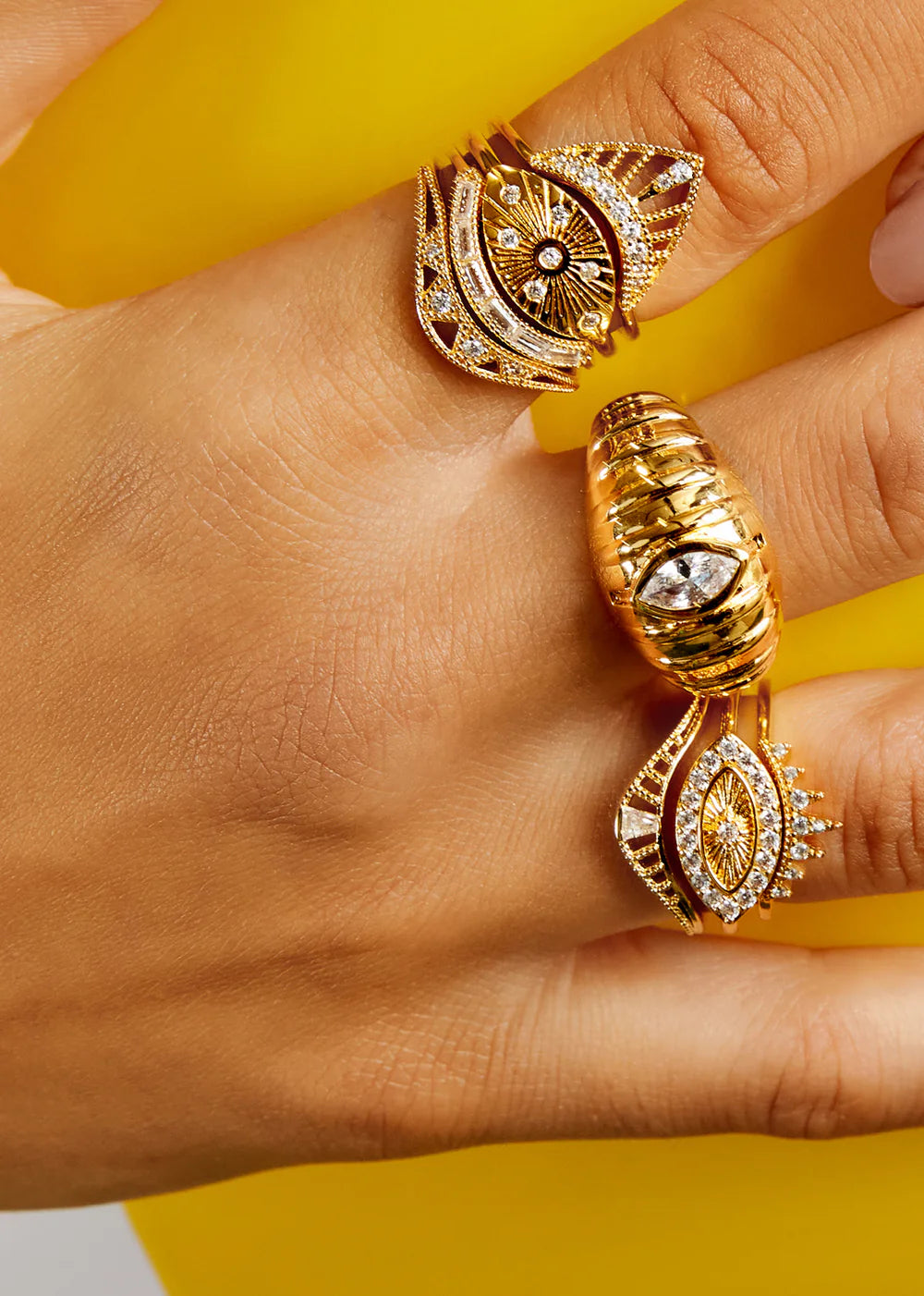 Anillo Eye Essential de oro