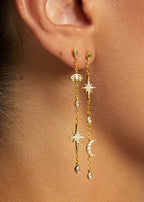 Pendientes Constellation de oro