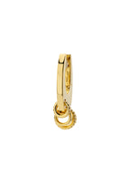 Pendiente Rock Stellar en oro laminado