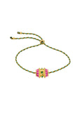 Pulsera Fuchsia Talisman de oro