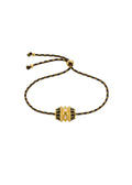 Pulsera Black Talisman de oro