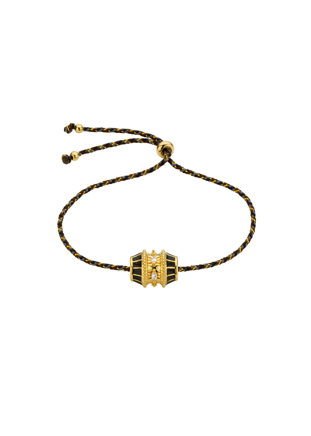 Pulsera Black Talisman de oro