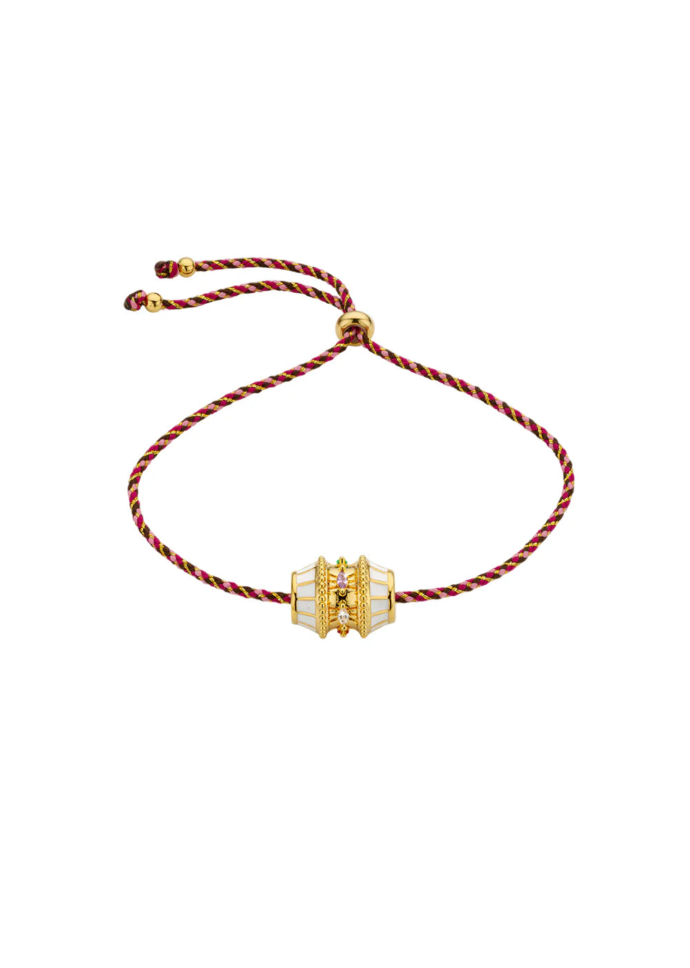 Pulsera White Talisman de oro