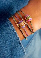 Pulsera Purple Talisman de oro