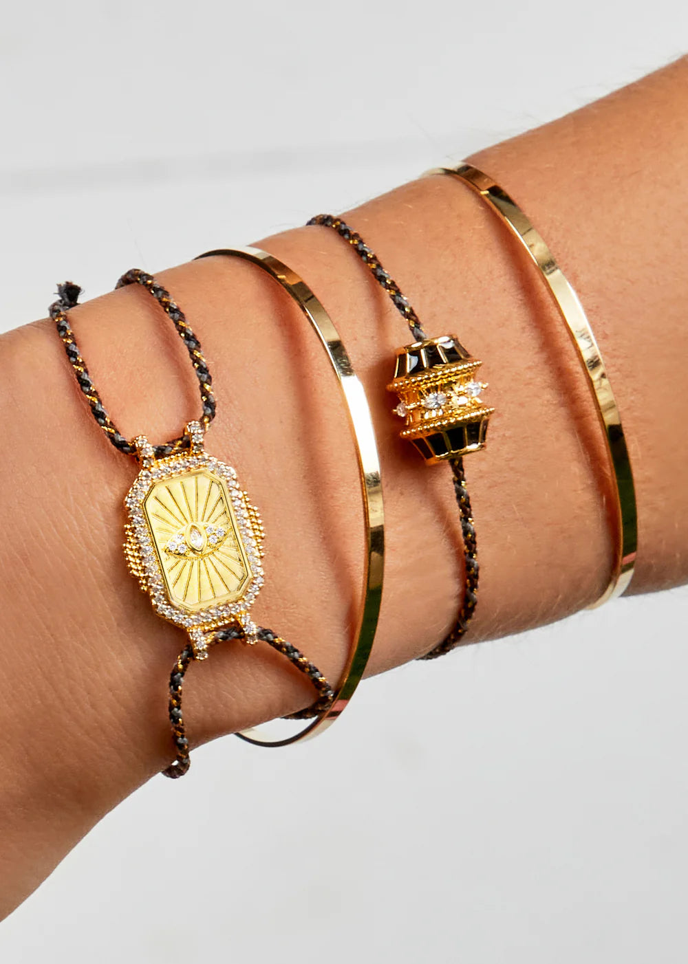 Pulsera Eye Bohème de oro