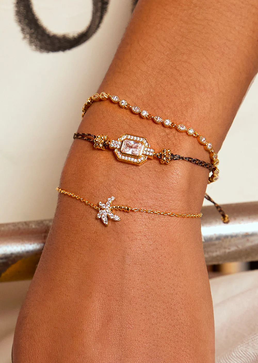 Pulsera Gold Shiny Art Deco de oro