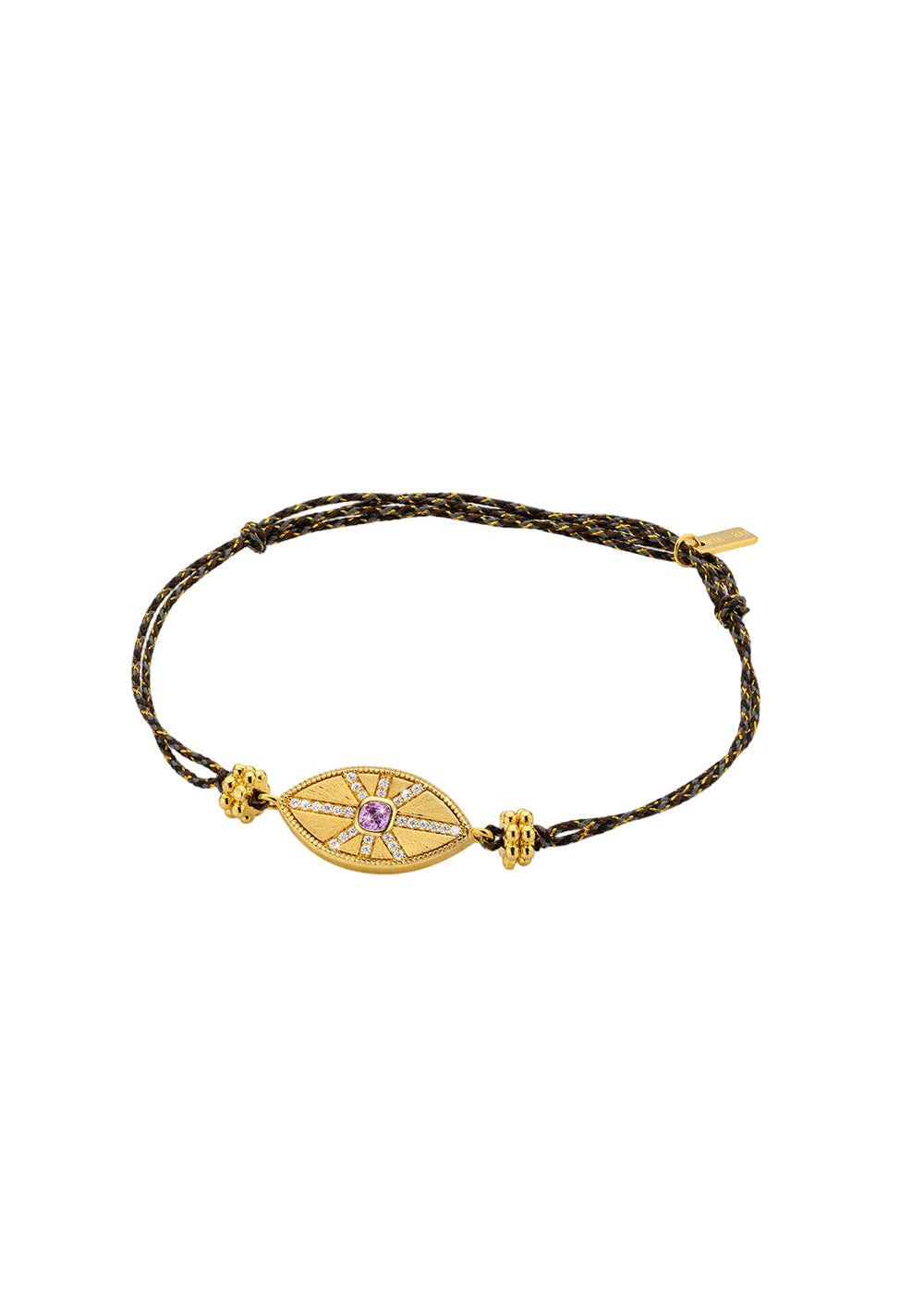 Pulsera Amethyst California Iris de oro