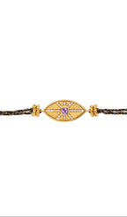 Pulsera Amethyst California Iris de oro