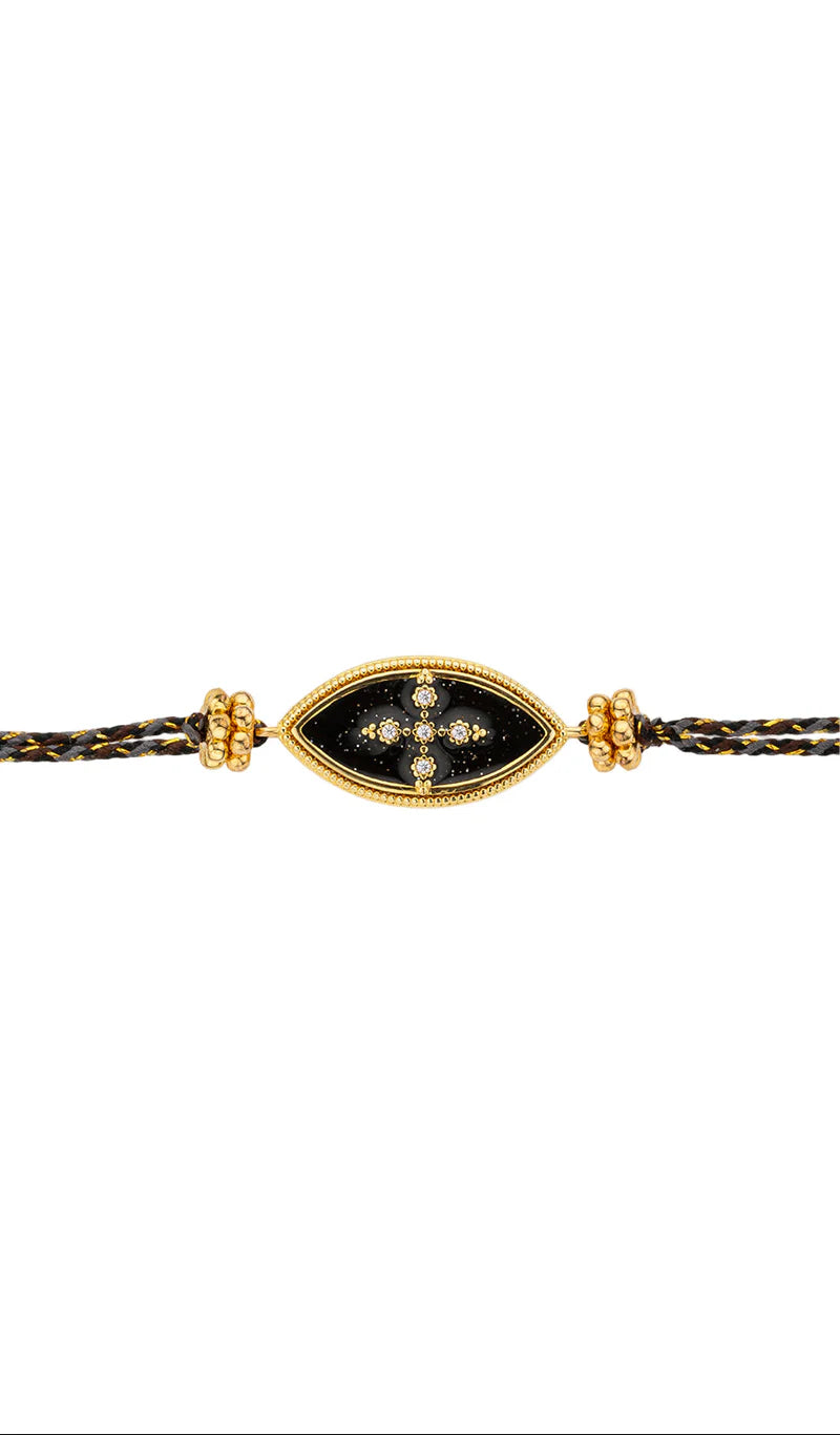 Pulsera Black Chennai Iris de oro