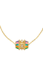 Collar Rainbow Talisman de oro