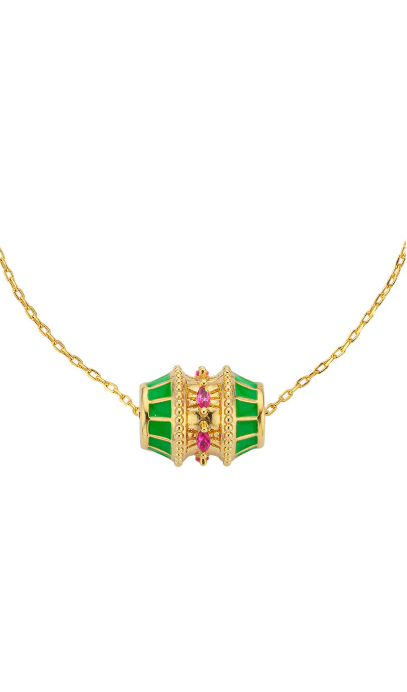 Collar Green Talisman de oro