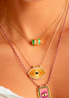 Collar Green Talisman de oro