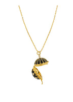 Collar Black Shiny Protection de oro