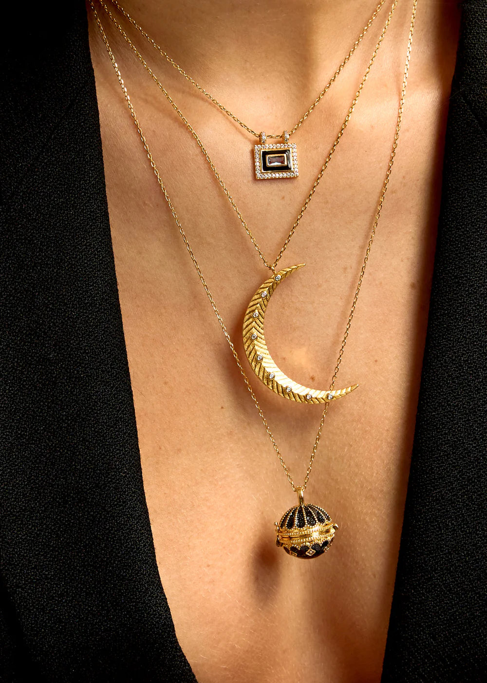 Collar Black Blue El Paso de oro