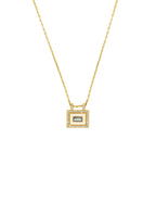 Collar Ivory Labradorite El Paso de oro