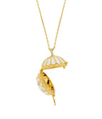 Collar White Protection de oro